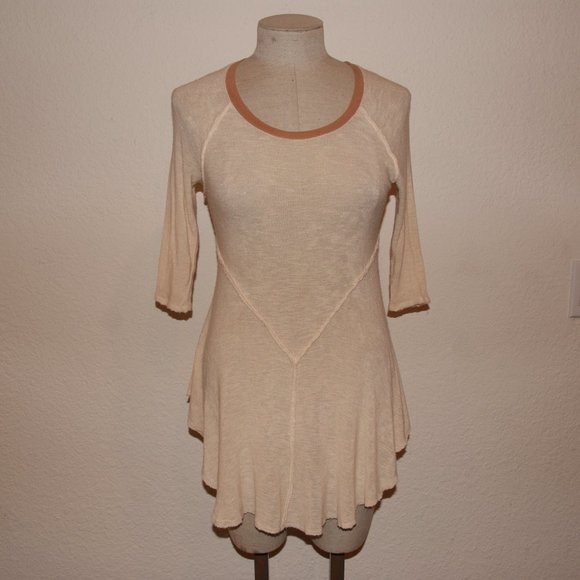 221 FREE PEOPLE Tea Weekends Layering Tee Tunic sz XS - Picture 8 of 13